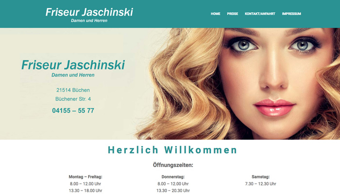 Büchen - Friseur - Webdesign